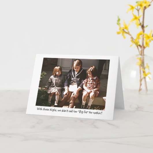 Grote Sis Kaart (Gele Bloem)