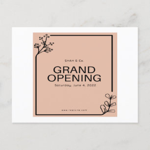 Grote sjabloon openen, banner, poster. Lettering Briefkaart
