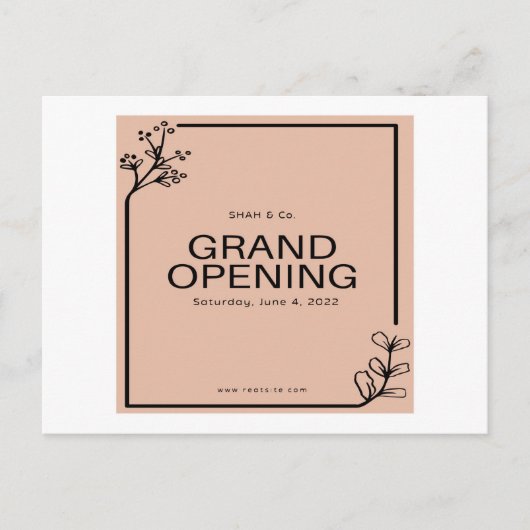 Grote sjabloon openen, banner, poster. Lettering Briefkaart (Voorkant)
