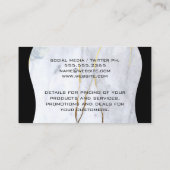 Grote Sjabloon QR-code | Marmer Gold Flakes Visitekaartje (Achterkant)