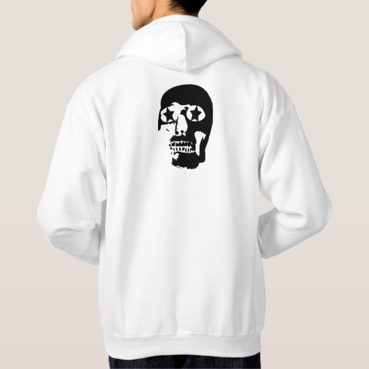 Grote Skull Jassen Hoodie (Achterkant)