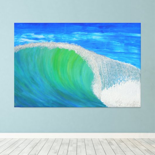 Grote slaggolf canvas afdruk (Insitu (Houten vloer))