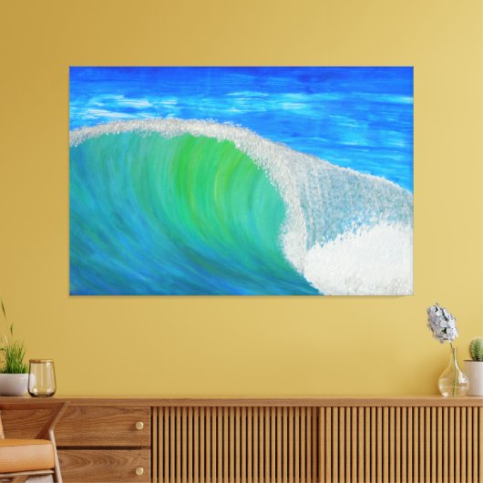 Grote slaggolf canvas afdruk (Insitu (Woonkamer))