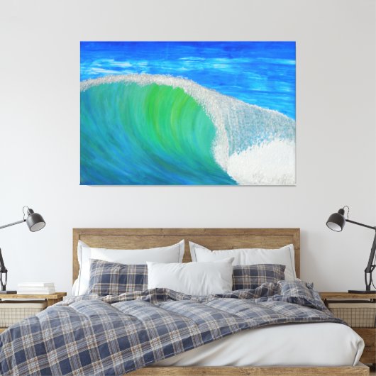 Grote slaggolf canvas afdruk (Insitu (Slaapkamer))