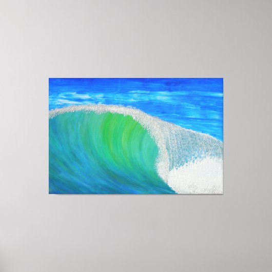 Grote slaggolf canvas afdruk (Voorkant)