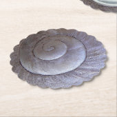 Grote slak shell kartonnen onderzetters (Gekanteld)