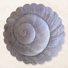 Grote slak shell kartonnen onderzetters