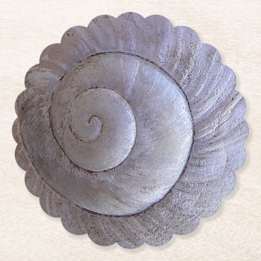 Grote slak shell kartonnen onderzetters (Voorkant)