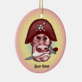 Grote Slechte Aap Piraat Keramisch Ornament (Rechts)