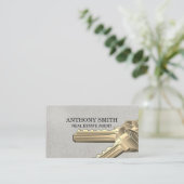 Grote sleutels visitekaartje (Staand voorkant)