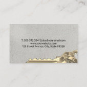 Grote sleutels visitekaartje (Achterkant)