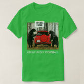 Grote Smoky Mountain Beren Hey Kijk een menu T-shirt (Design voorkant)