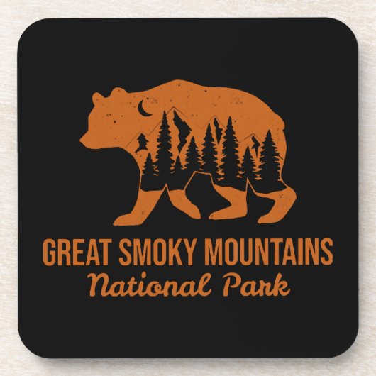 GROTE SMOKY MOUNTAINES NATIONAAL PARK BIER ONDERZETTER (Voorkant)