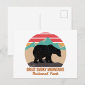 GROTE SMOKY MOUNTAINES NATIONAAL PARK FEESTDAGENKAART (Voorkant / Achterkant)