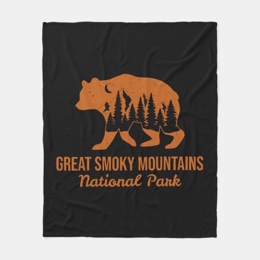 GROTE SMOKY MOUNTAINES NATIONAAL PARK FLEECE DEKEN (Voorkant)