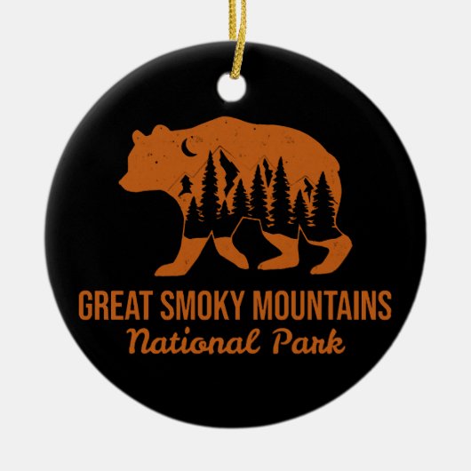 GROTE SMOKY MOUNTAINES NATIONAAL PARK KERAMISCH ORNAMENT (Voorkant)