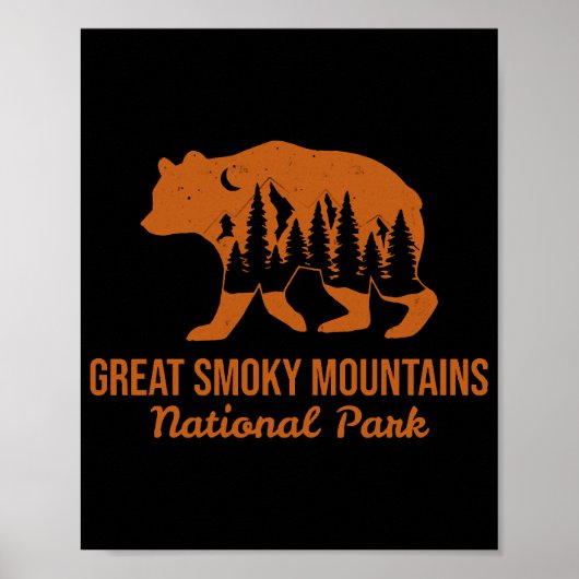 GROTE SMOKY MOUNTAINES NATIONAAL PARK POSTER (Voorkant)