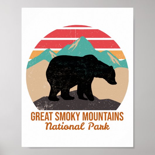GROTE SMOKY MOUNTAINES NATIONAAL PARK POSTER (Voorkant)