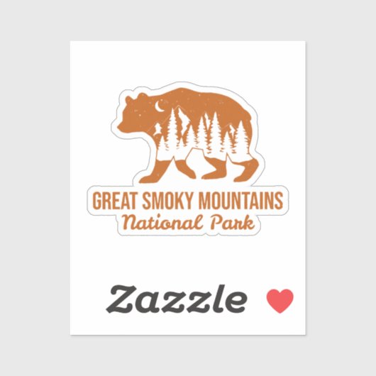 GROTE SMOKY MOUNTAINES NATIONAAL PARK STICKER (Vel)
