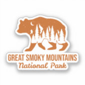 GROTE SMOKY MOUNTAINES NATIONAAL PARK STICKER (Voorkant)