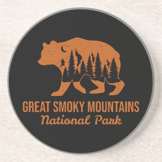 GROTE SMOKY MOUNTAINES NATIONAAL PARK ZANDSTEEN ONDERZETTER (Voorkant)