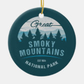 GROTE SMOKY MOUNTAINES NATIONALE PARK HOLIDAY KERAMISCH ORNAMENT (Voorkant)