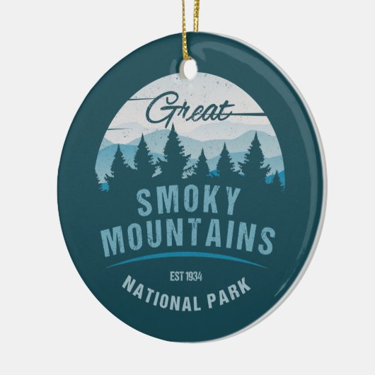 GROTE SMOKY MOUNTAINES NATIONALE PARK HOLIDAY KERAMISCH ORNAMENT (Links)