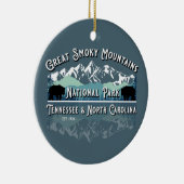 GROTE SMOKY MOUNTAINES NATIONALE PARK HOLIDAY KERAMISCH ORNAMENT (Rechts)