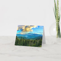 Grote Smoky Mountains Clingmans Dome Notecard