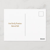 Grote Smoky Mountains Herfst Autumn River Briefkaart (Achterkant)