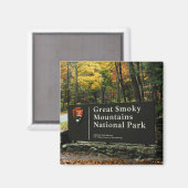 Grote Smoky Mountains Nationaal Park Herfstbord Magneet (Voorkant / Achterkant)