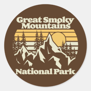 Grote Smoky Mountains, Nationaal Park Ronde Sticker