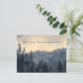 Grote Smoky Mountains Nationaal Park Rustieke Wint Briefkaart (Staand voorkant)