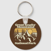 Grote Smoky Mountains, Nationaal Park Sleutelhanger (Voorkant)