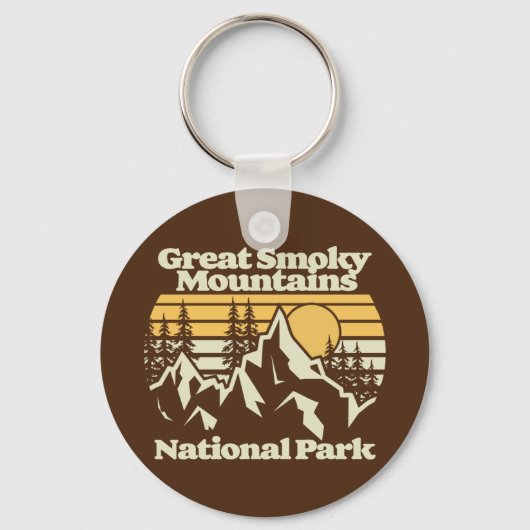 Grote Smoky Mountains, Nationaal Park Sleutelhanger (Voorkant)