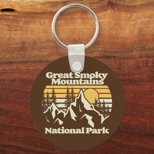 Grote Smoky Mountains, Nationaal Park Sleutelhanger (Voorkant)