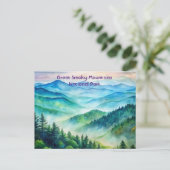 Grote Smoky Mountains National Park Schilderij Briefkaart (Staand voorkant)