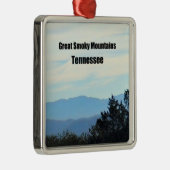Grote Smoky Mountains, Tennessee Metalen Ornament (Rechts)