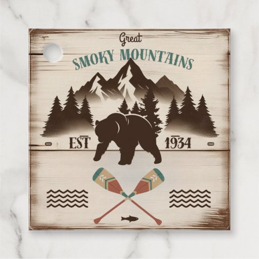 Grote Smoky Mountains, TN beer Bedankjes Labels (Voorkant)
