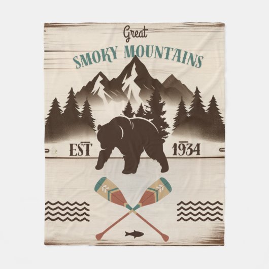 Grote Smoky Mountains, TN beer Fleece Deken (Voorkant)