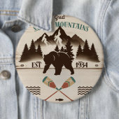 Grote Smoky Mountains, TN beer Ronde Button 6,0 Cm (In situ)