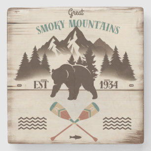Grote Smoky Mountains, TN beer Stenen Onderzetter