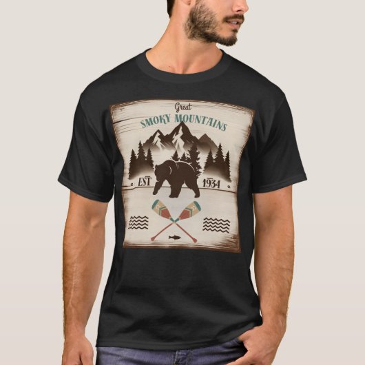 Grote Smoky Mountains, TN beer T-shirt (Voorkant)