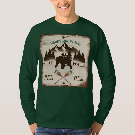 Grote Smoky Mountains, TN beer T-shirt (Voorkant)
