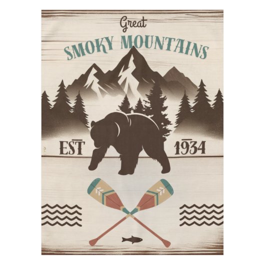 Grote Smoky Mountains, TN beer Tafelkleed (Voorkant)