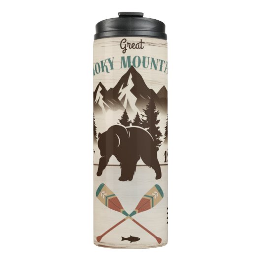 Grote Smoky Mountains, TN beer Thermosbeker (Voorkant)