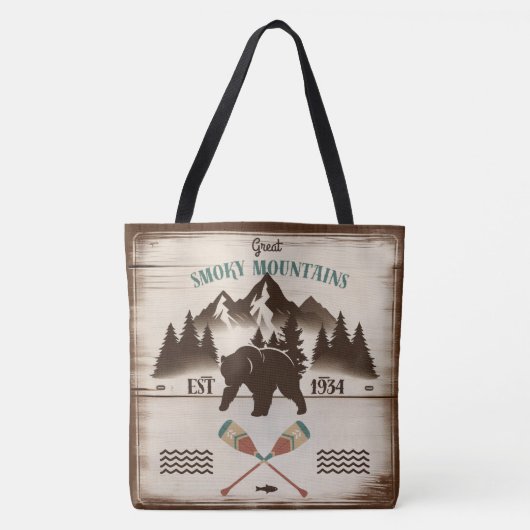 Grote Smoky Mountains, TN beer Tote Bag (Voorkant)