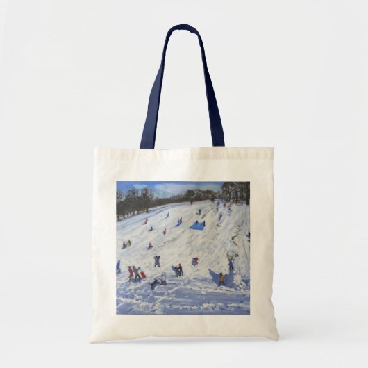 Grote sneeuwpop Chatsworth 2012 Tote Bag (Voorkant)