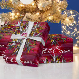 Grote sneeuwvlok boven Parijs 2 Gespecialiseerd Cadeaupapier