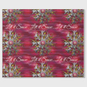 Grote sneeuwvlok boven Parijs 2 Gespecialiseerd Cadeaupapier (Vlak)